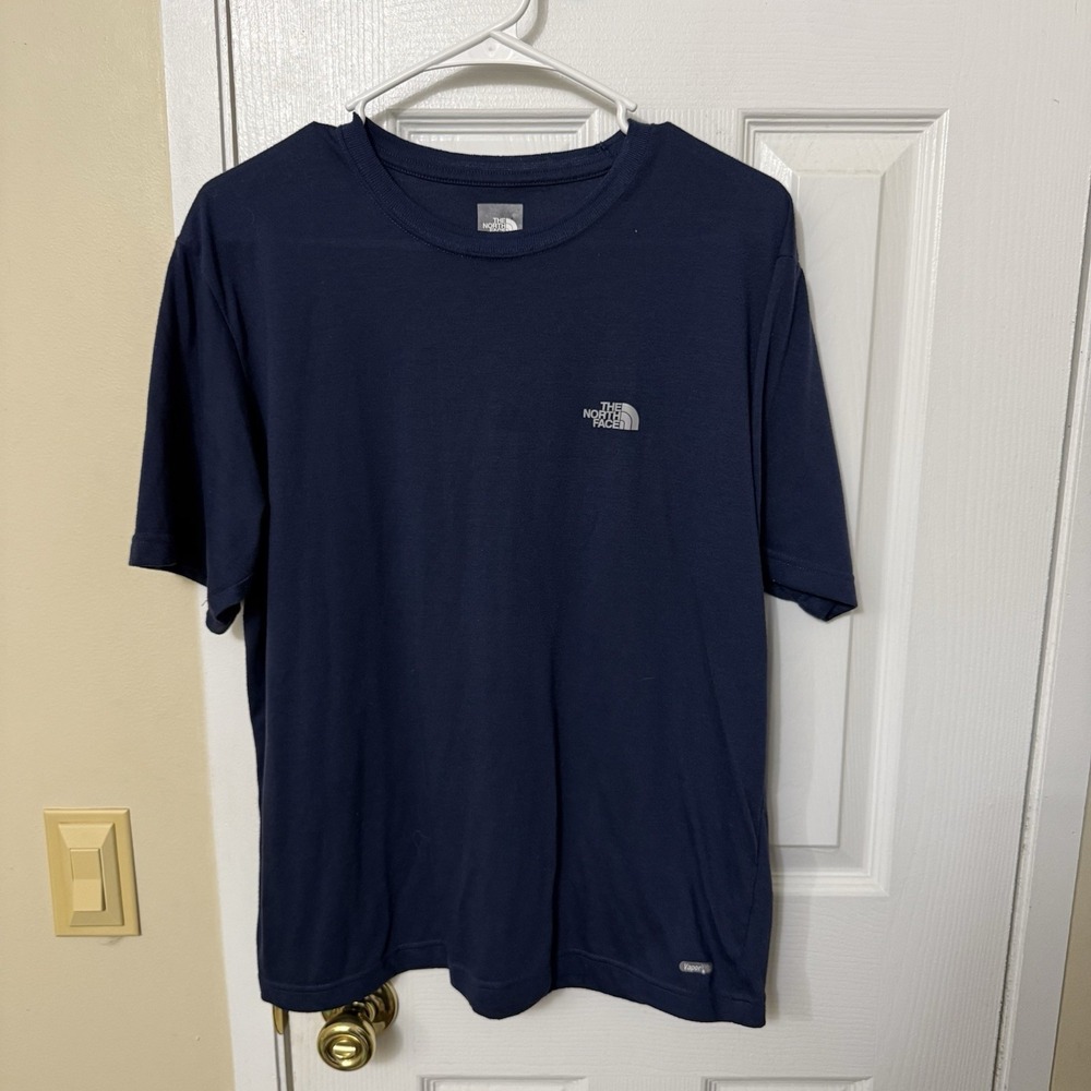The North Face Men's Navy Blue Vapor Wick T-Shirt Medium Workout Running Hiking